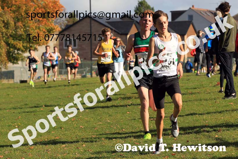 Boys under-15s 2022 Northern Cross Country Relays, Graves Park, Sheffield. Photo: David T. Hewitson/Sports for All Pics
